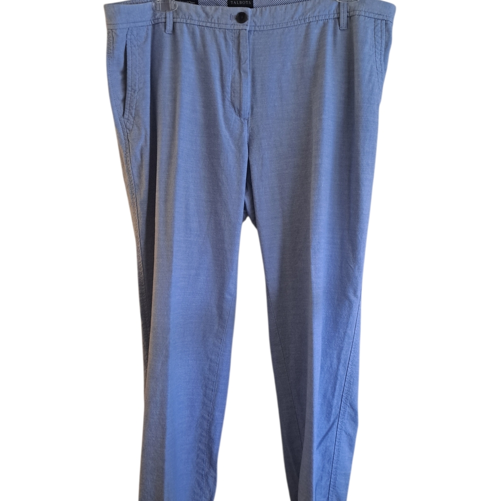 Talbots Pale Blue Straight Leg Trousers